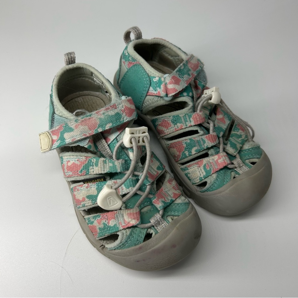 Keen Kids' Teal and Pink Strap Sandals